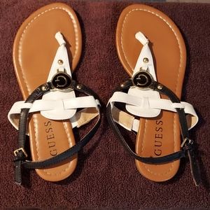 Guess flat sandals size 5